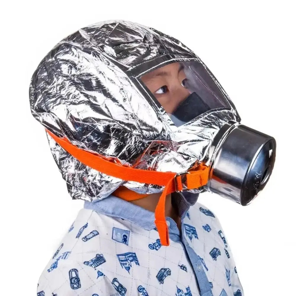 Multi-Layered Filter Fire Escape Mask Easy-Fit Hood Self-Rescue Breathing Apparatus Smoke Filter Respirator Fireproof Filter Oasis Select