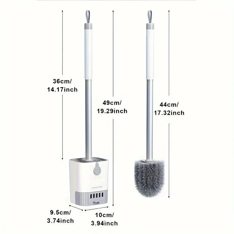 Toilet Cleaning Brush Without Dead Ends Plastic Wall Mounted Toilet Brush Bathroom Accessories Punch Free Cleaning Tool Oasis Select