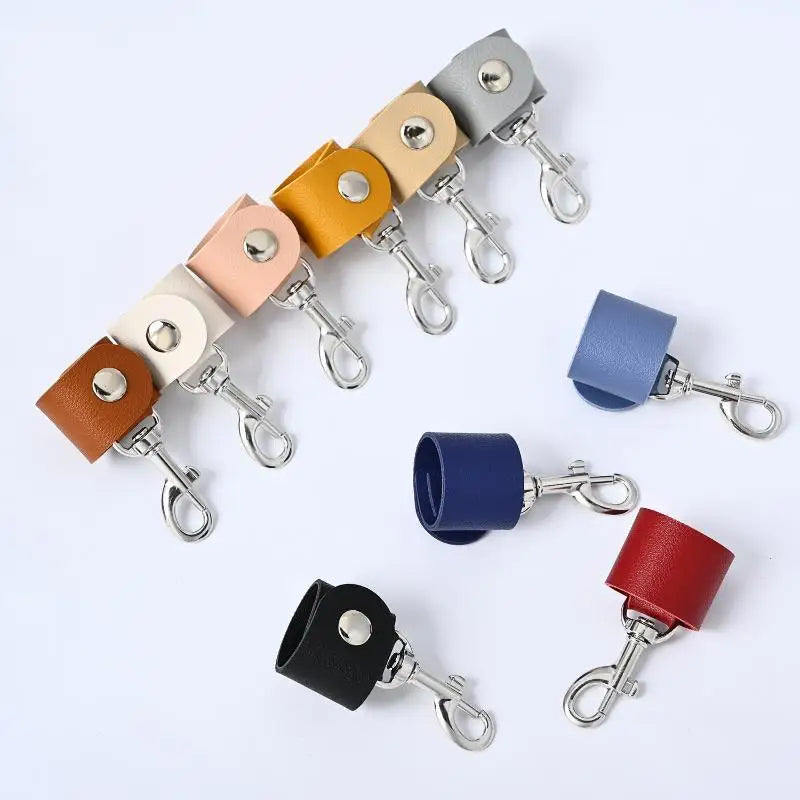 PU Leather Hat Clip with 360° Swivel Hook | Bag Hanger