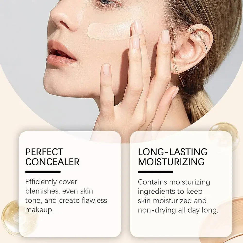 4-in-1 Foundation Liquid Makeup 4 In 1 Foundation Light Spectrum Sunscreen Serum Liquid Hydrating Full Coverage Concealer SPF 50 Oasis Select