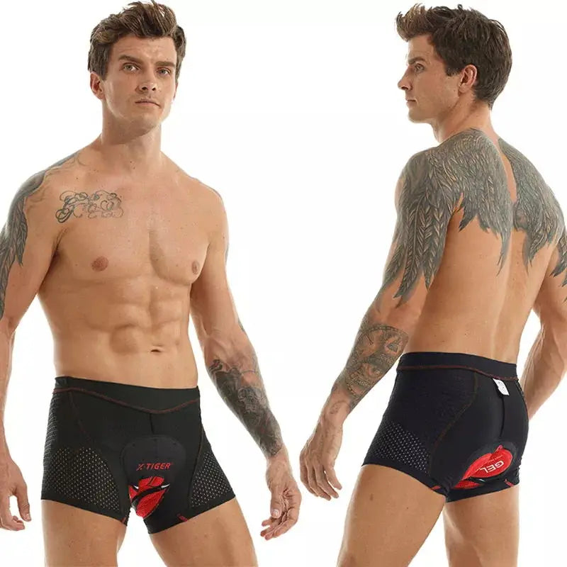 X-TIGER Cycling Shorts Breathable Mesh Cycling Underwear 5D Gel Pad Shockproof MTB Bike Shorts Men Shorts Oasis Select