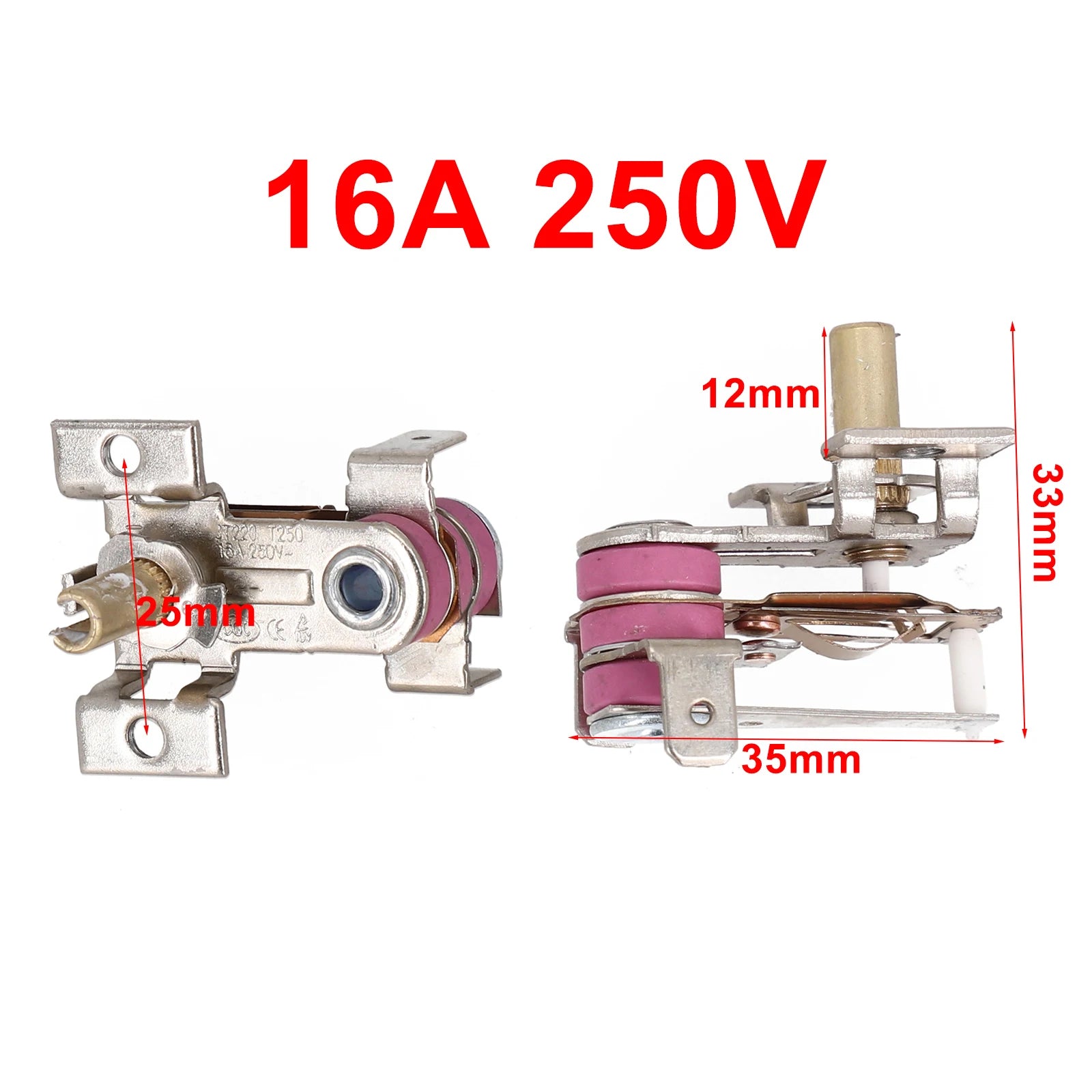Adjustable Temperature Switch Heating Bimetal Thermostat KST-220 For Heaters Electric Irons Rice Cookers Toasters Fryers Oasis Select