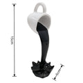 Floating Spilling Coffee Cup Sculpture Kitchen Decoration Spilling Magic Pouring Splash Creative Desktop Decor Home Decoration Oasis Select Black