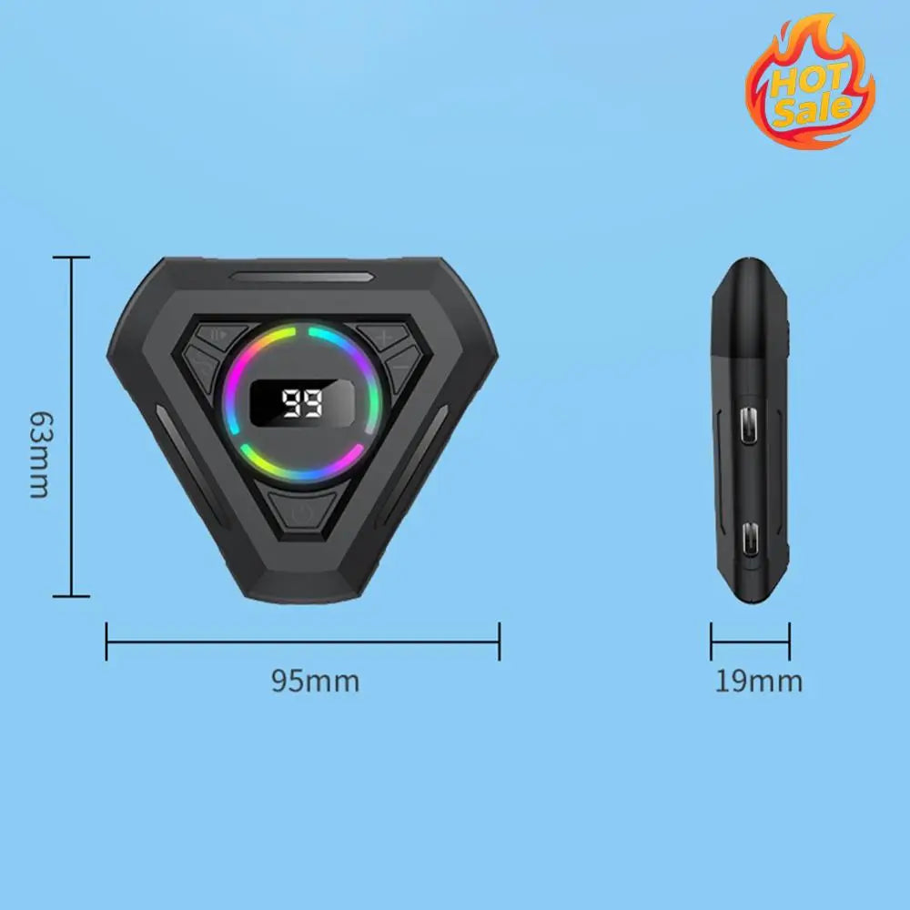 Physical Clicker Adjustable Speed Screen Clickers Silent with Digital Display & RGB Light for Games Live Broadcasts Likes Reward Oasis Select