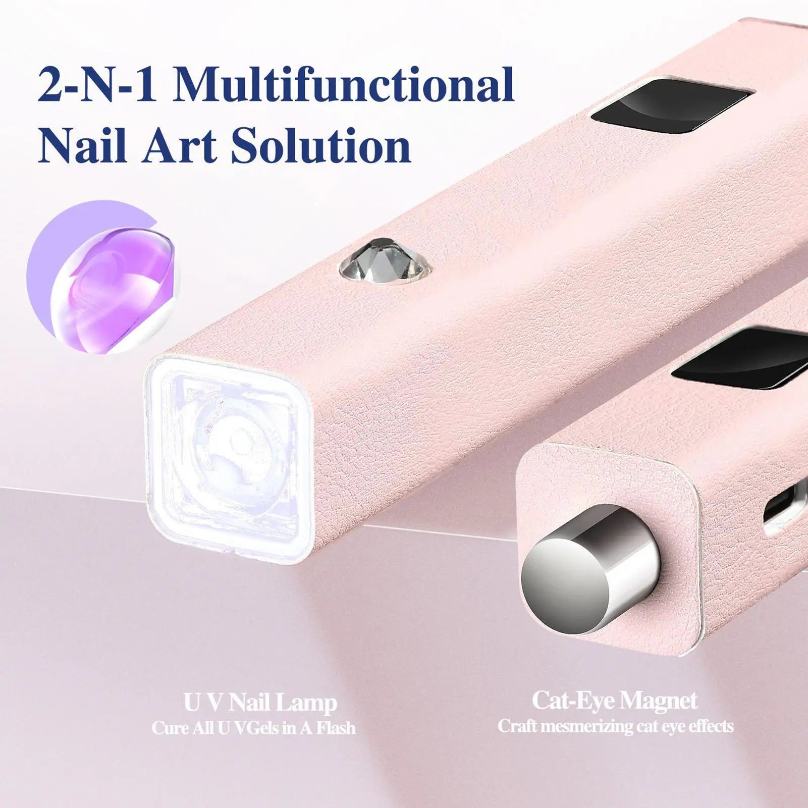 Mini UV Gel Nail Cure Lamp – Portable Rechargeable Flash Light UV Nail Cure Lamp Oasis Select