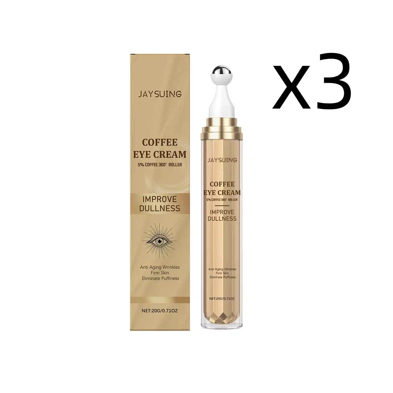Tightening Eye Cream Reduce Dark Circles Under Eyes Relieve Fine Lines Diminish Dullness Moisturize Hyaluronic Acid Eye Cream Oasis Select 3pcsx20g 20g