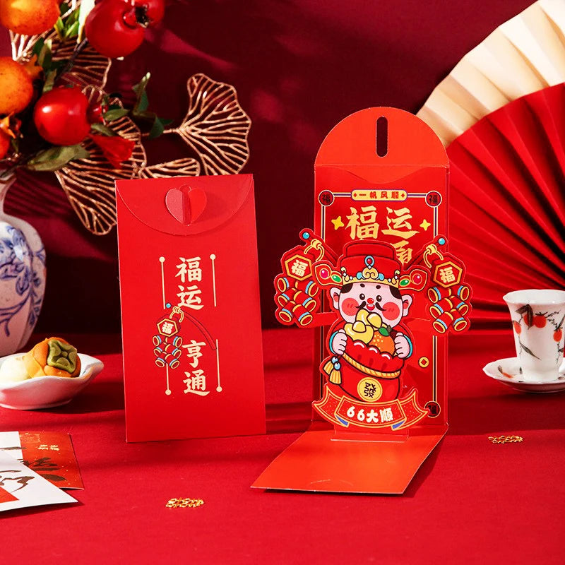 Chinese New Year Red Envelopes Red Pocket Year Of Horse Lucky Money Pockets Spring Festival Gift New Year Eve Hongbao Oasis Select A20