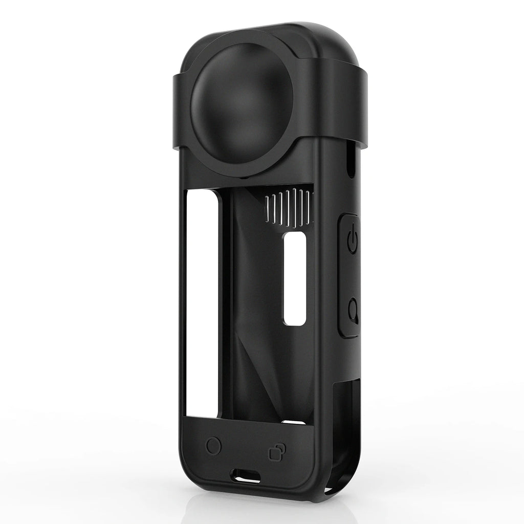 Insta360 X5 Silicone Case & Lens Cap Protector Cover Set