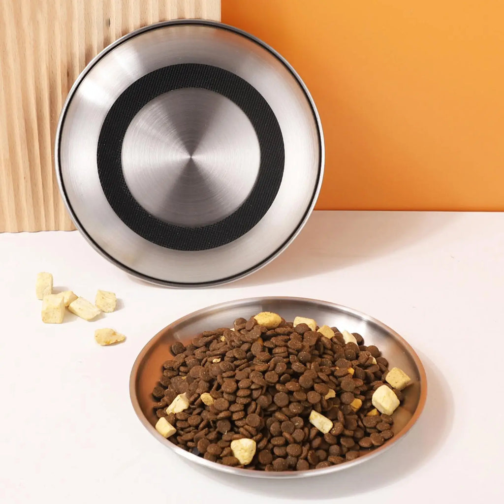 Pet Supplies Large Capacity Dog Bowl Non-rust Stainless Steel Cat Water Feeder Bowls Silver Pet Food Container Oasis Select