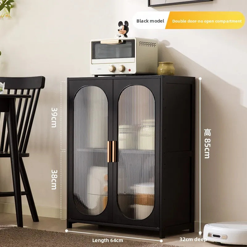 Tea Cabinet Living Room Against Wall Locker Storage Low Kitchen Shelf