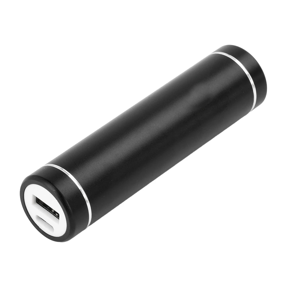 18650/21700 Power Bank Case Kit Cylindrical Aluminum Alloy Welding-Free Type C Mobile Power Supply Kit 5V2A fast charge Oasis Select Black