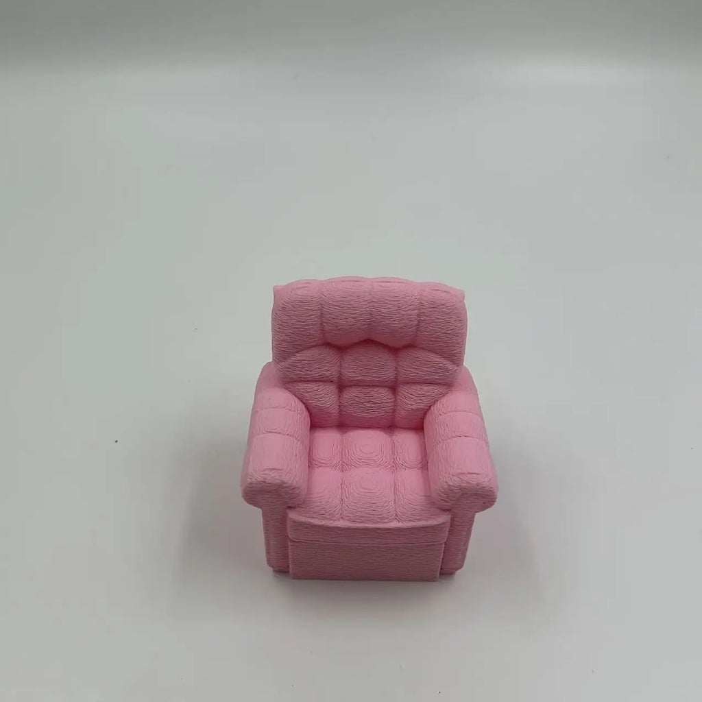 1:12 Retro Miniature Recliner Chair 3D Printing Diy Dollhouse Sofa Mini Dollhouse Living Room Furnitures Decor Accessories Gifts Oasis Select sofa 1 7.8x7.8cm