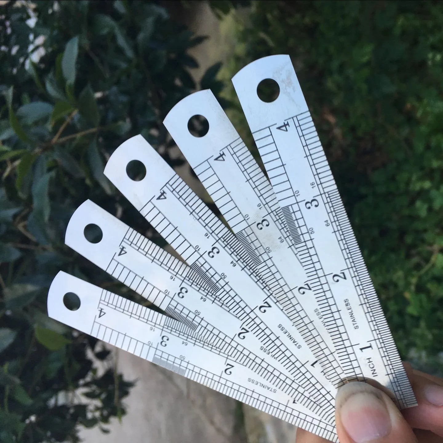 10pcs Precision Stainless Steel Rulers, 4-Inch Double-Sided Metal Rulers with Etched Markings for Teaching and Drawing Oasis Select