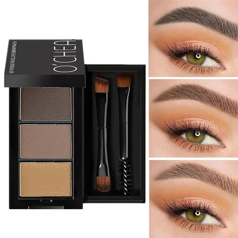 3-in-1 Waterproof 3D Eyebrow Powder Cream Enhancer | Lakerain