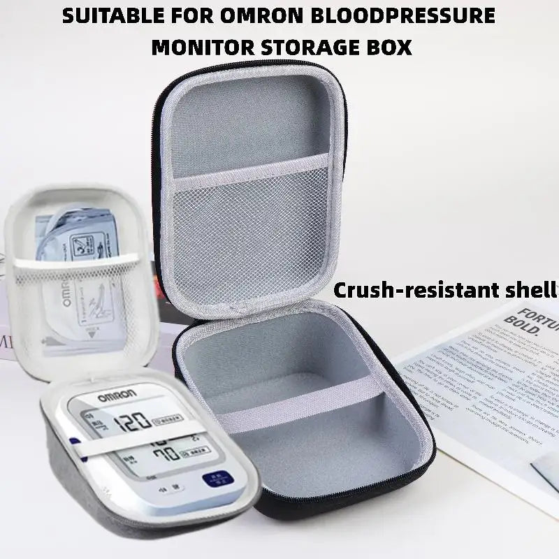 1Pcs Home Electronic Measurement EVA Blood Pressure Bag Hard Case Storage Bag For Upper Arm Blood Pressure Monitor For Omron Oasis Select