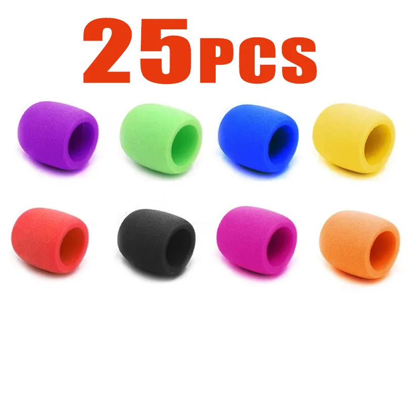 5-35Pcs Rain Microphone Foam Thicken Mic Cover Sponge Professional Studio WindScreen Protective Grill Shield Soft Microphon Cap Oasis Select 25pcs random