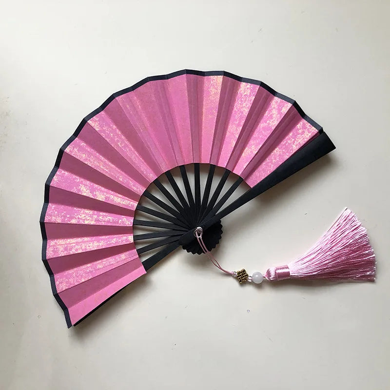 4-6 Inch Mini Folding Fan Portable DIY Painting Children'S Fan Ancient Style Held Dance Fans Party Wedding Summer Fan Accessorie Oasis Select E