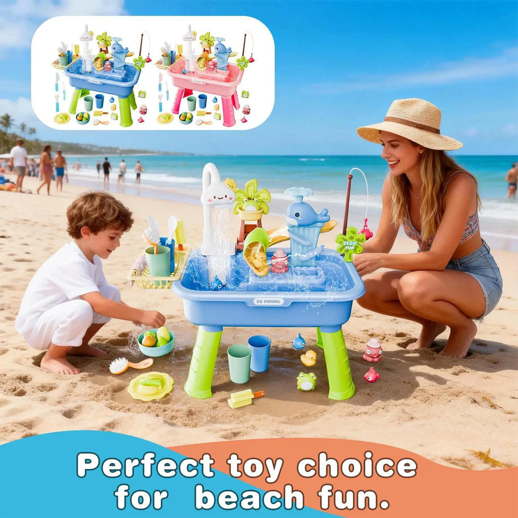 Children's Kitchen Toys Electric Fun Water Play Water Wash Basin Fishing Dishwashing Home Role-Playing Baby Early Education Toys Oasis Select