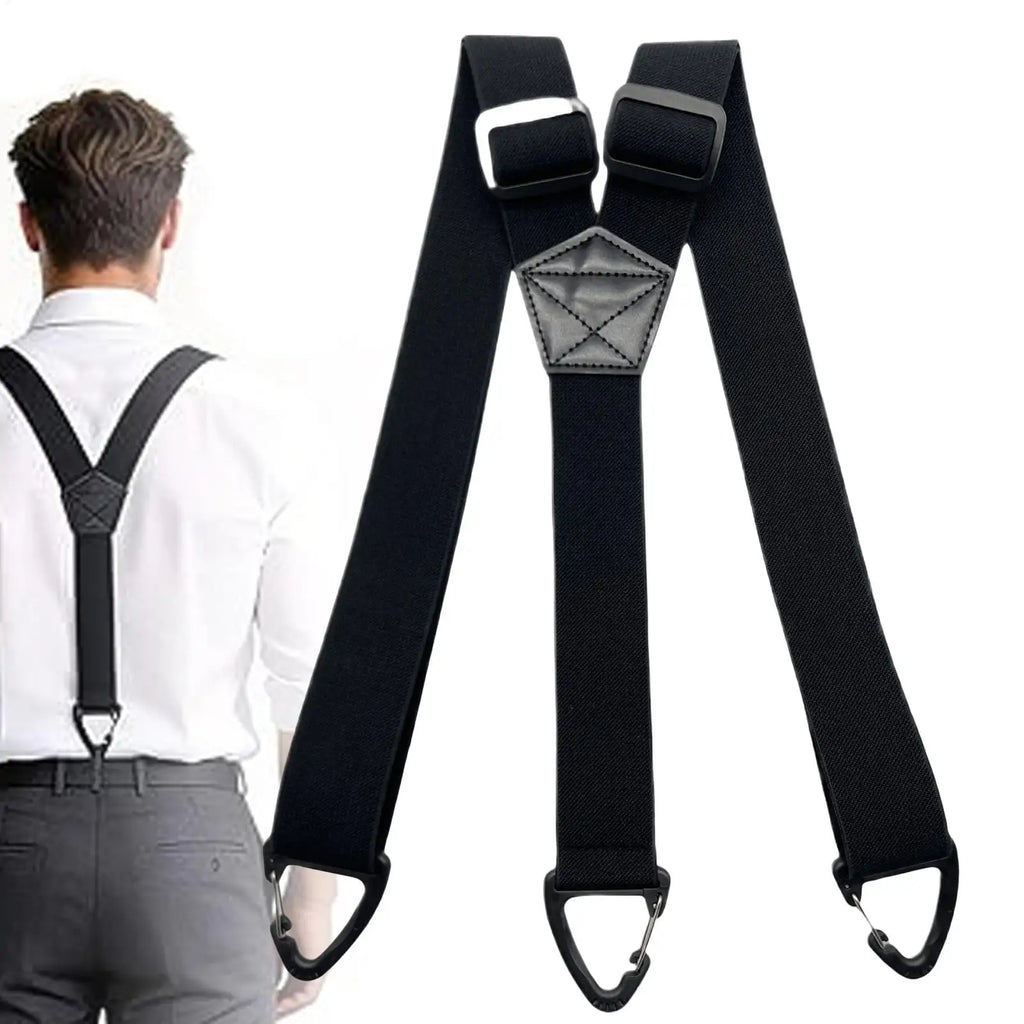 1PC Heavy Duty Suspenders For Men Work Biker Outdoor Wide Y-Back With 3 hooks Hook Adjustable Elastic Trouser Braces Strap Belt Oasis Select