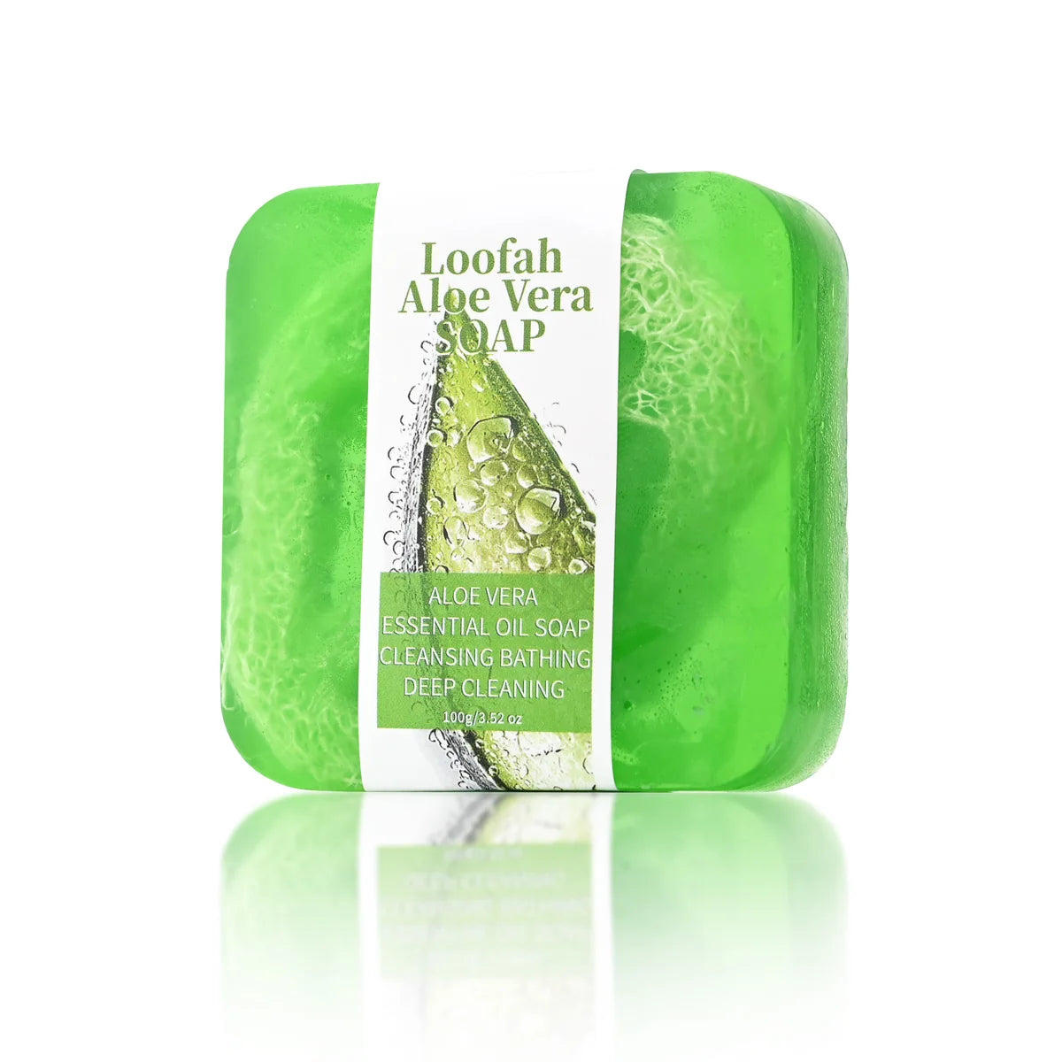 Natural Aloe Vera Luffa Soap – Lemon Brightening & Oil Control