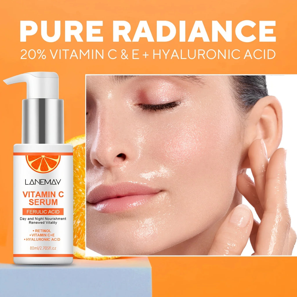 Vitamin C Serum With Ferulic Acid and Hyaluronic Acid - Hydrate & Plump Skin, Restore Radiance, Improve Dull Skin Oasis Select