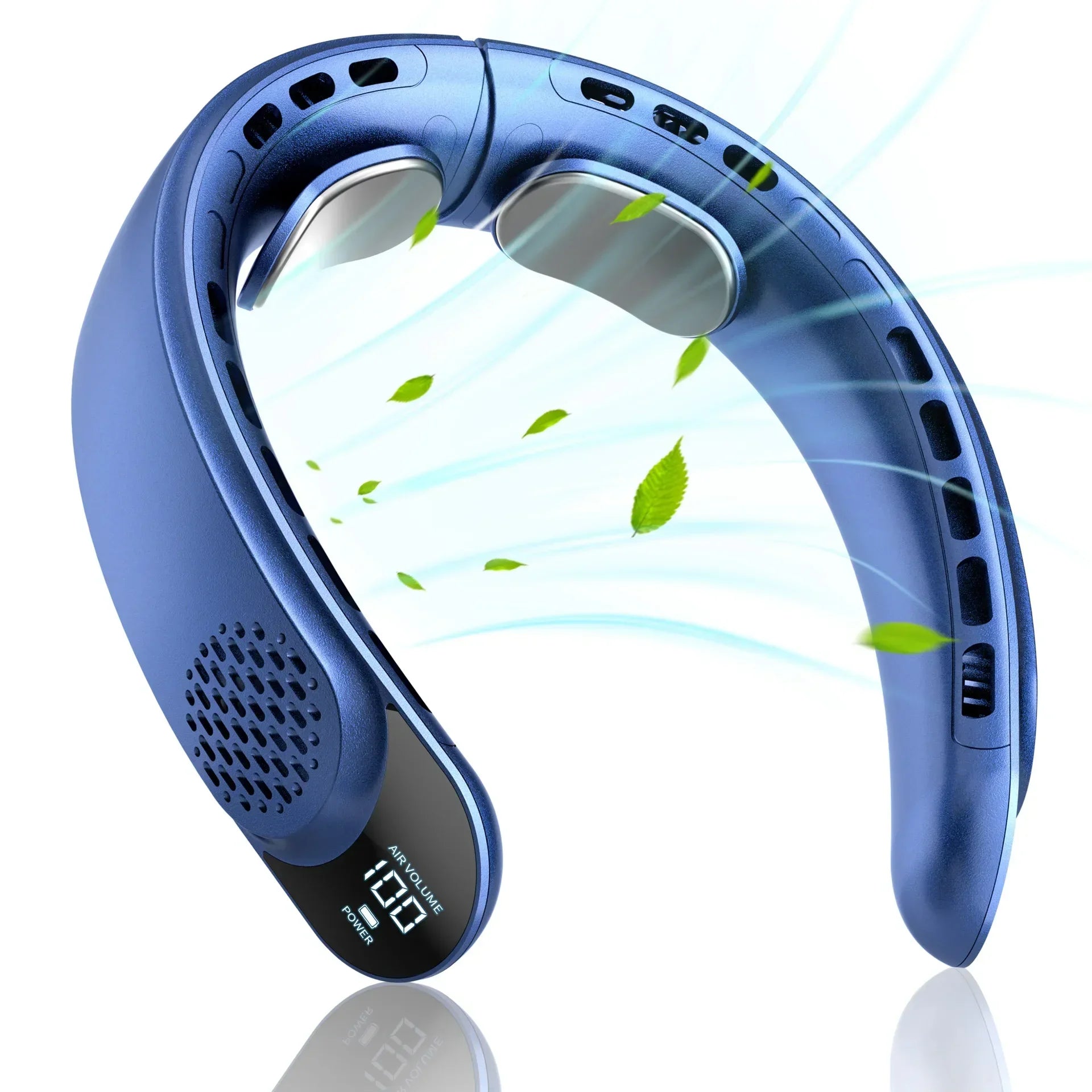 URGGU 4000mAh Portable Neck Fan – 3-Speed USB Rechargeable
