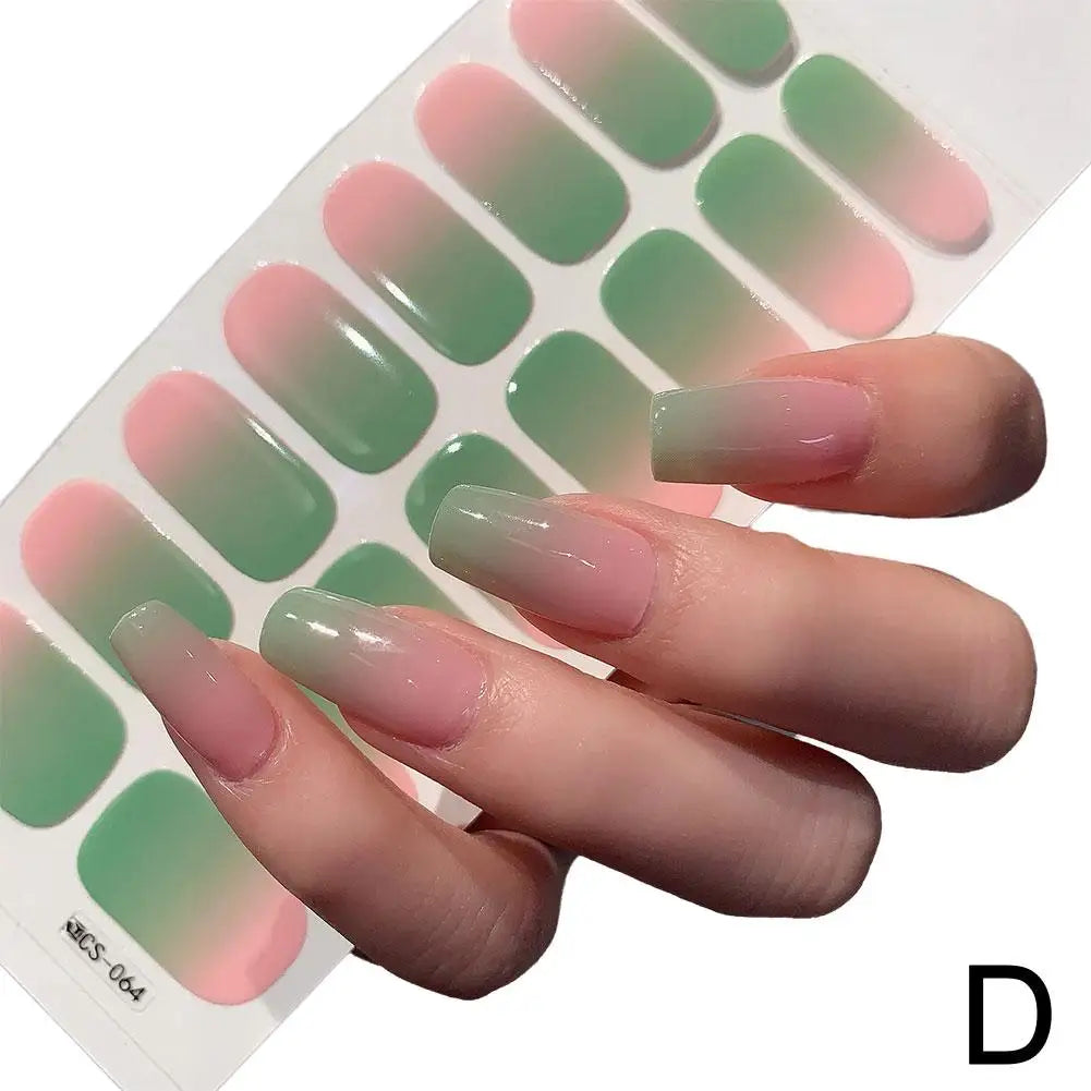 Naked Gradient Nail Wraps – Ombré French Decals, No Lamp Nail Art Wraps Oasis Select CS-64