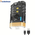 POCKETMAN 365nm UV Mini Flashlight – USB Rechargeable Keychain Torch