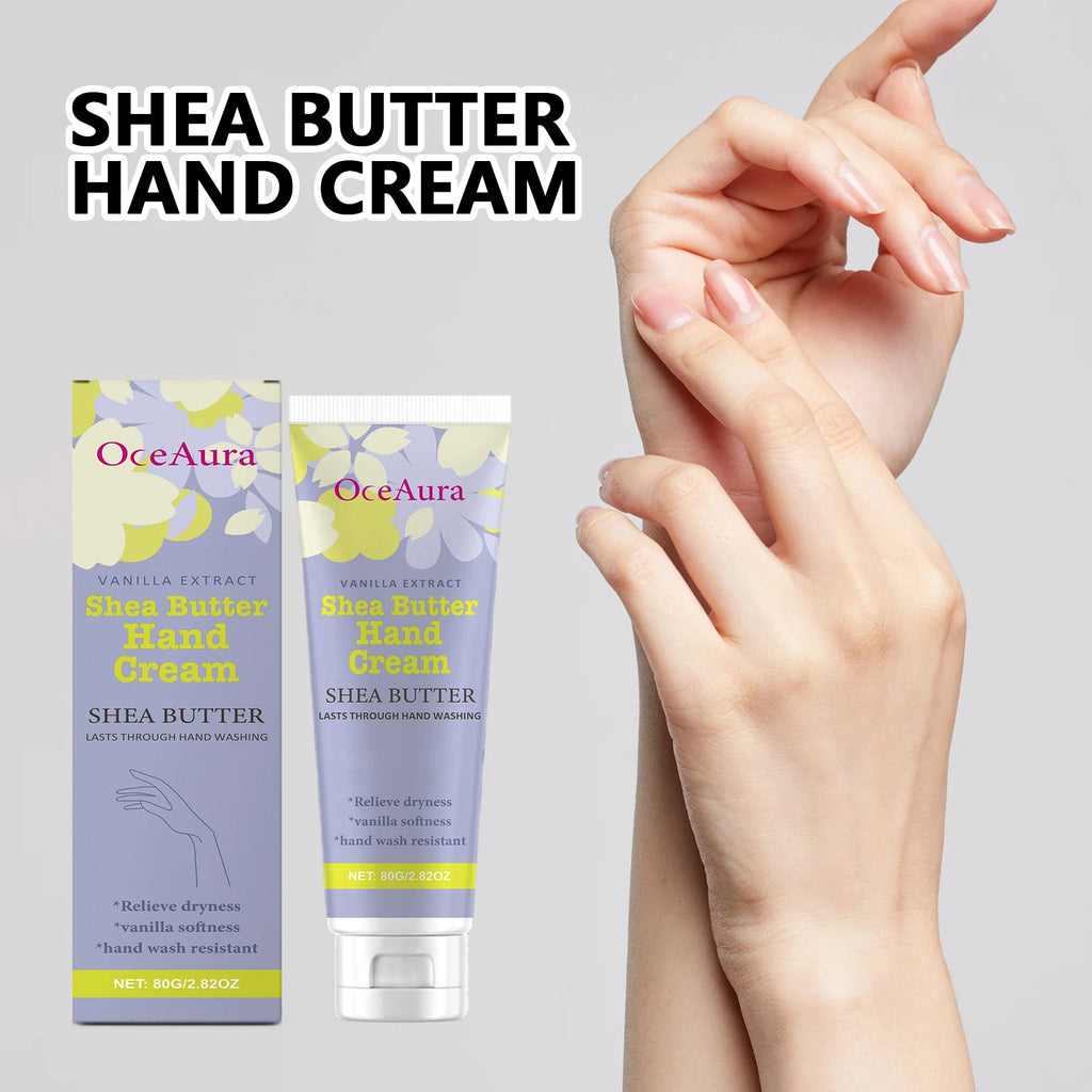 Shea Butter Hand Cream Nourishing Care Deep Hydration Anti Cracking Fast Absorbing Non-Greasy Winter Moisturizing Hand Cream Oasis Select