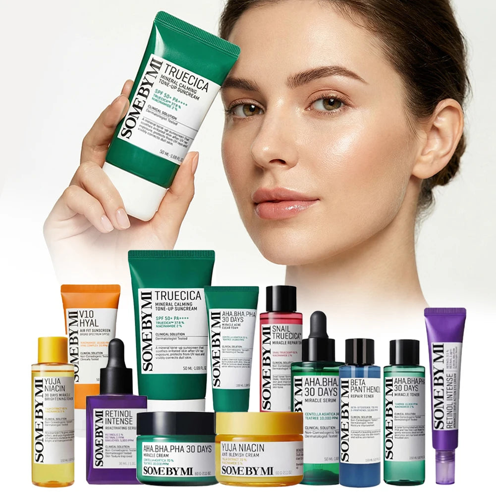 AHA BHA PHA 30 Days Miracle Toner, Face Cream & Eye Cream Skincare Set Oasis Select
