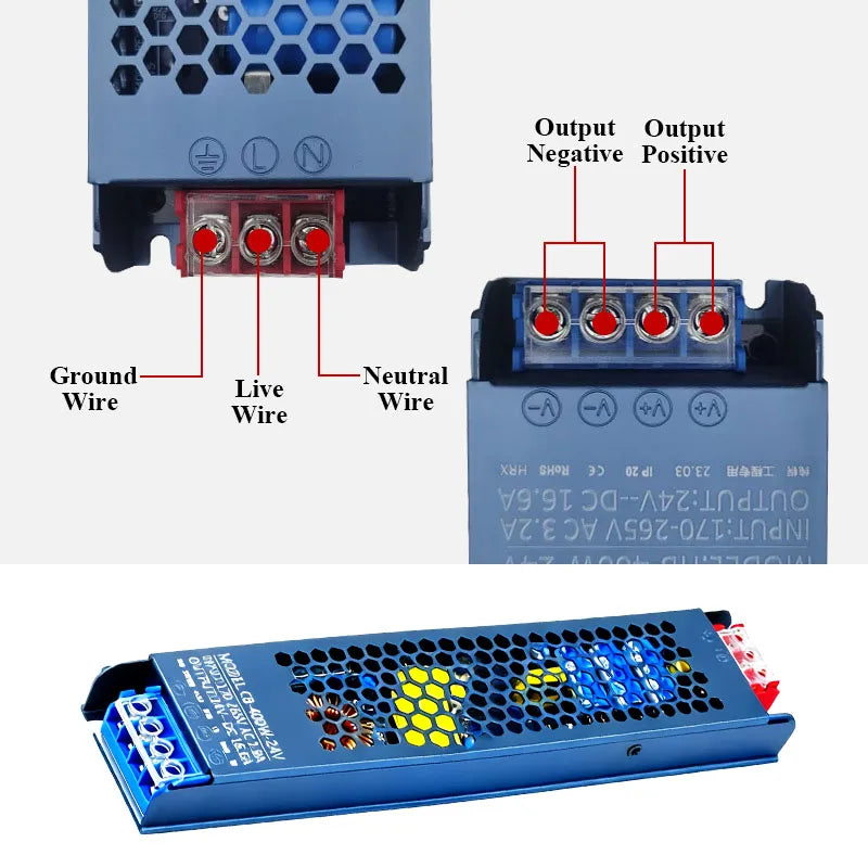 DC Power Supply 12V 24V AC 220V TO DC 12V 24V 60W 100W 150W 200W 300W 400W Power Supplies Transformer LED Driver LED Strip Light Oasis Select