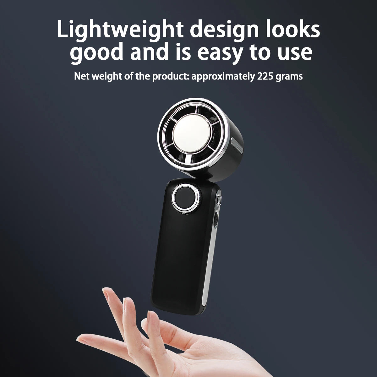 Portable Semiconductor Ice Cooling Handheld Fan 100 Speed Adjustable Fan Foldable Personal Fan High Speed Turbo Fan Oasis Select