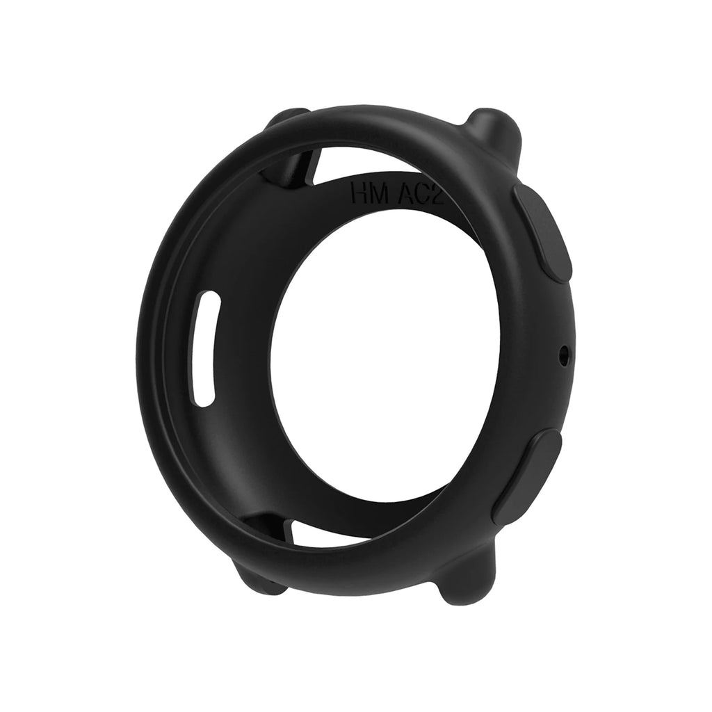 Silicone Case for Amazfit Active 2 – Candy Color Full Cover Smartwatch Case Oasis Select black