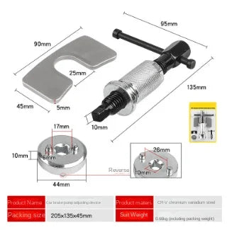 Disc Brake Cylinder Adjustment Assembly Replacement Brake Disassembly Separator Brake Caliper Piston Top Return Tool Auto Parts Oasis Select Type A