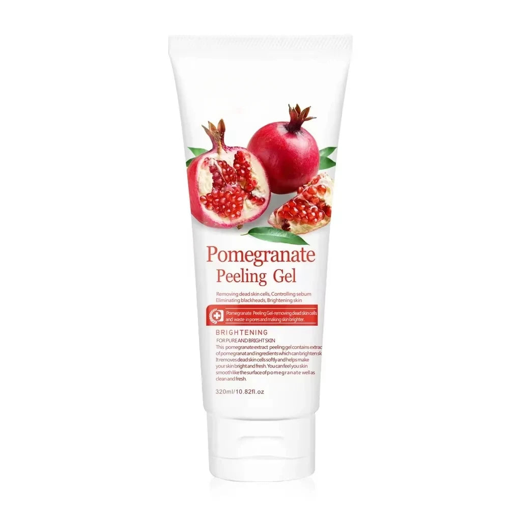 Exfoliating Peeling Gel 320ml – Cucumber, Pomegranate & Apple Facial Exfoliating Gel Oasis Select pomegranate