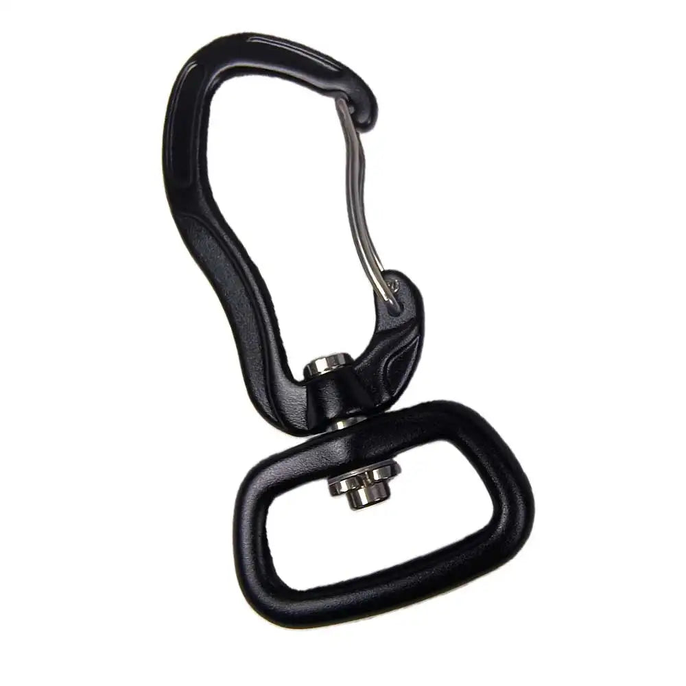 Lightweigh Outdoor Climbing Carabiner Keychain Clip for Backpacks Water Bottle Dog Leash Gear Rotatable Wiregate Hammock Hook Oasis Select Black 1
