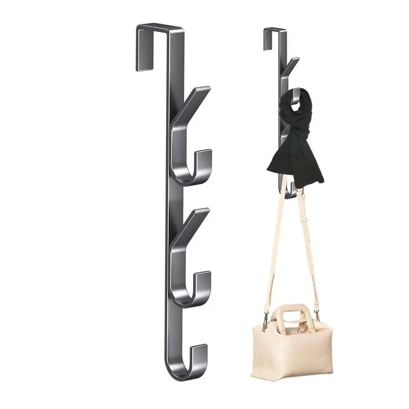 Door Hanger Clothes Hanging Carbon Steel Sturdy Over The Door Hooks Versatile Clothes Hanger Home Storage Organization Hooks Oasis Select