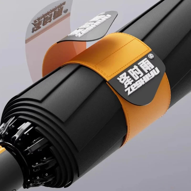 Fully Automatic Business Reverse Umbrella - Reinforced Thickened Unisex Windproof All-Weather Student-Specific Oasis Select