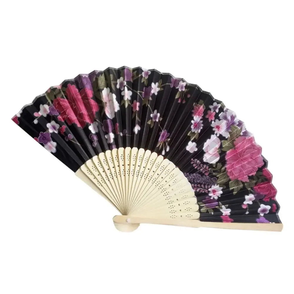Colorful Bamboo Folding Fan – Wedding Gift & Photo Prop Decorative Folding Fan Oasis Select N