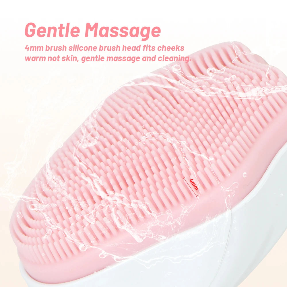Soft Silicone Face Cleansing Brush – Gentle Exfoliating Scrubber
