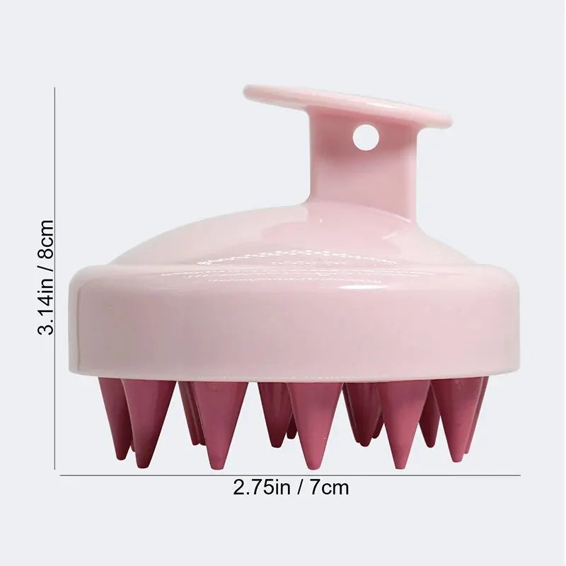 Silicone Scalp Massage Brush & Shampoo Scrubber