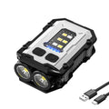 Mini LED Keychain Flashlight USB Rechargeable Magnetic COB Torch