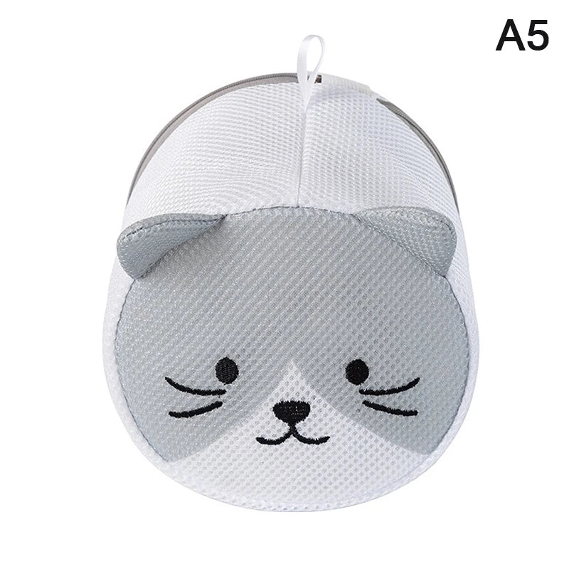 Cute Rabbit Anti-Deformation Laundry Bag Mesh Washing Pouch for Bras Underwear Lingerie Machine-Wash Special Home Travel Use Oasis Select A5