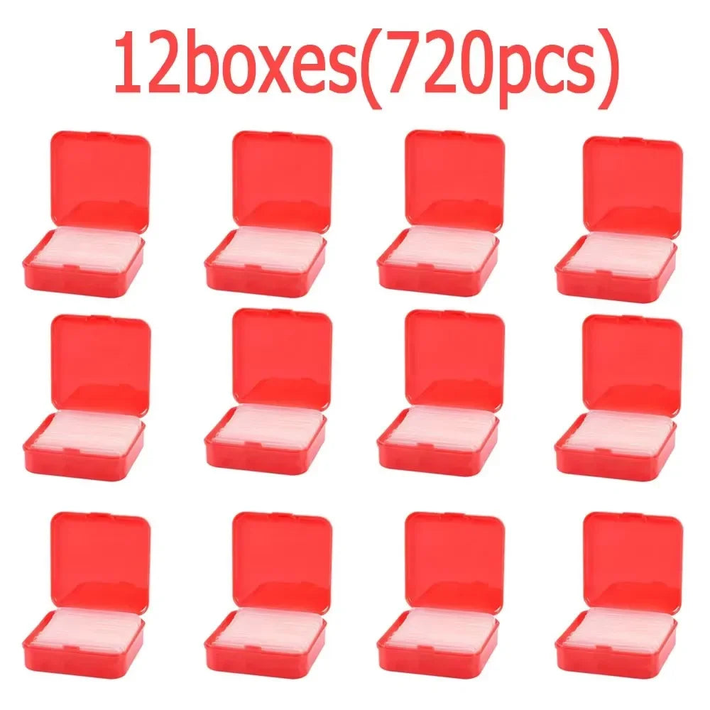 2/6/12box No Trace Reusable Double Sided Adhesive Tape Removable Transparent Nano Tape Waterproof Wall Stickers Reusable Tape Oasis Select 12boxes-720pcs