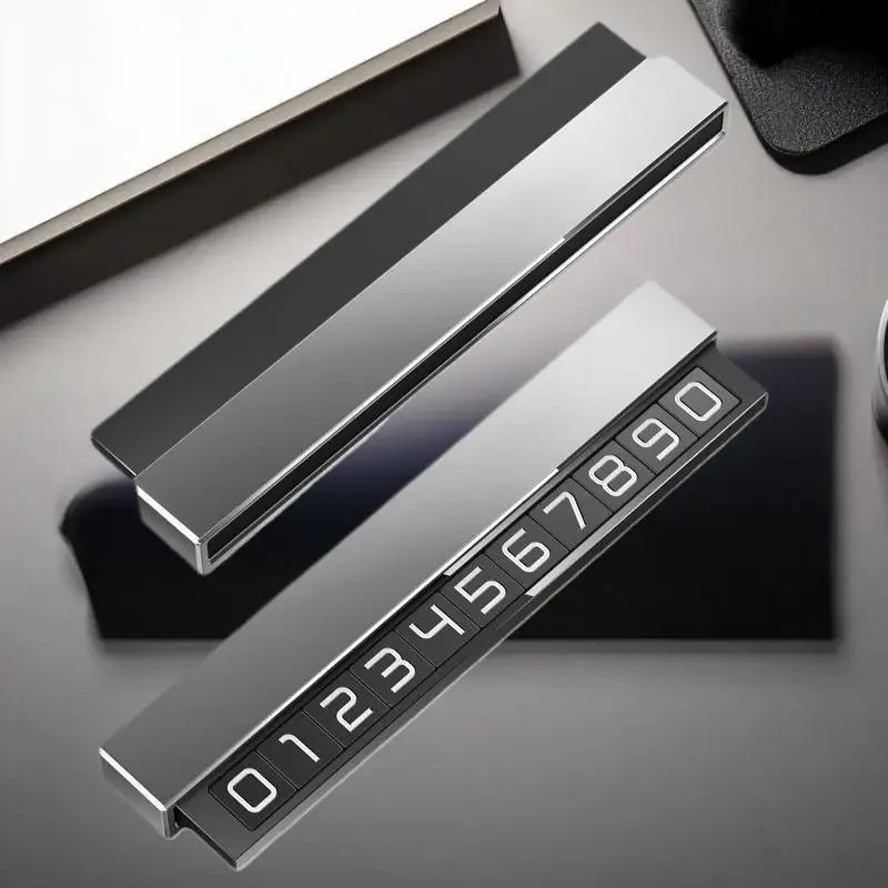 Car Phone Number Temporary Car Parking Card Plate Luminous Phone Number Holder Hidden Parking Telephone Number Plate Accessories Oasis Select