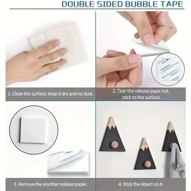 Strong Double Sided Foam Tape No Trace Self Adhesive EVA Foam Sticky Decor Strong Pad Mounting Sponge Adhesive Fixed Wall Oasis Select