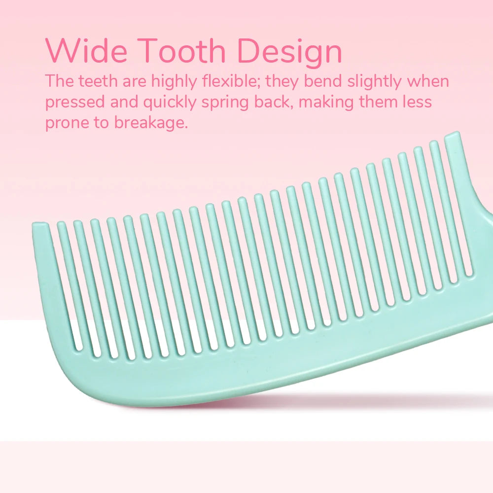 Wide-Tooth Detangling Comb with Oak Handle | All Hair Types Hair Detangling Comb Oasis Select