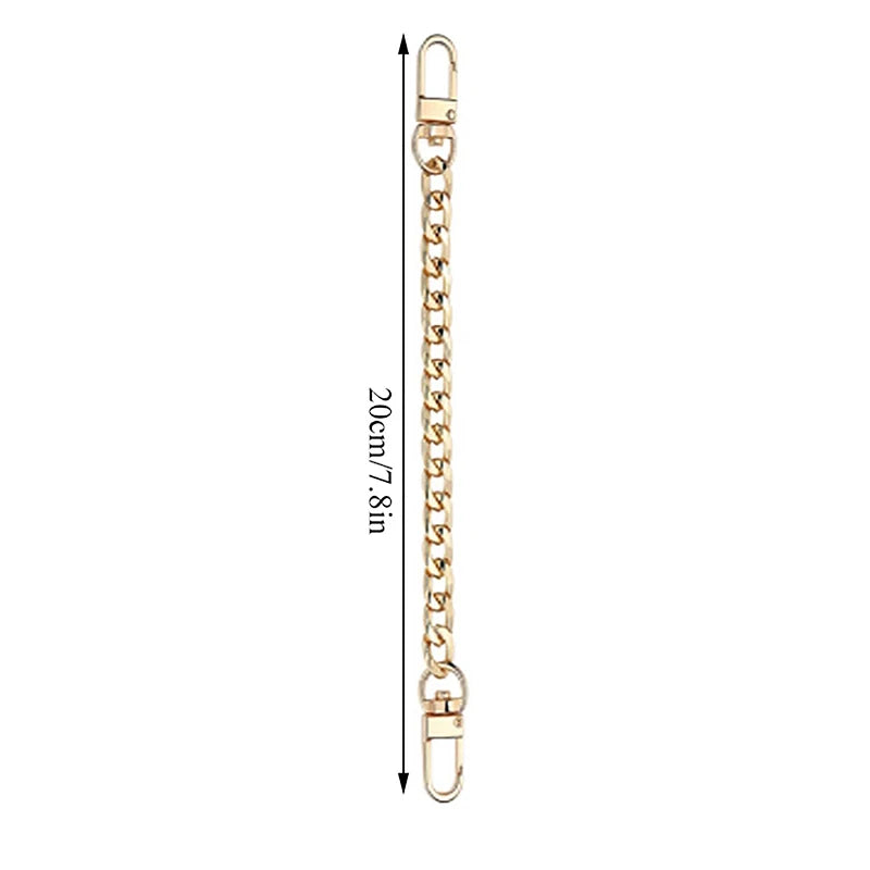 20cm Metal Chain Bag Strap Extension – Gold, Silver & Black Bag Chain Strap Oasis Select