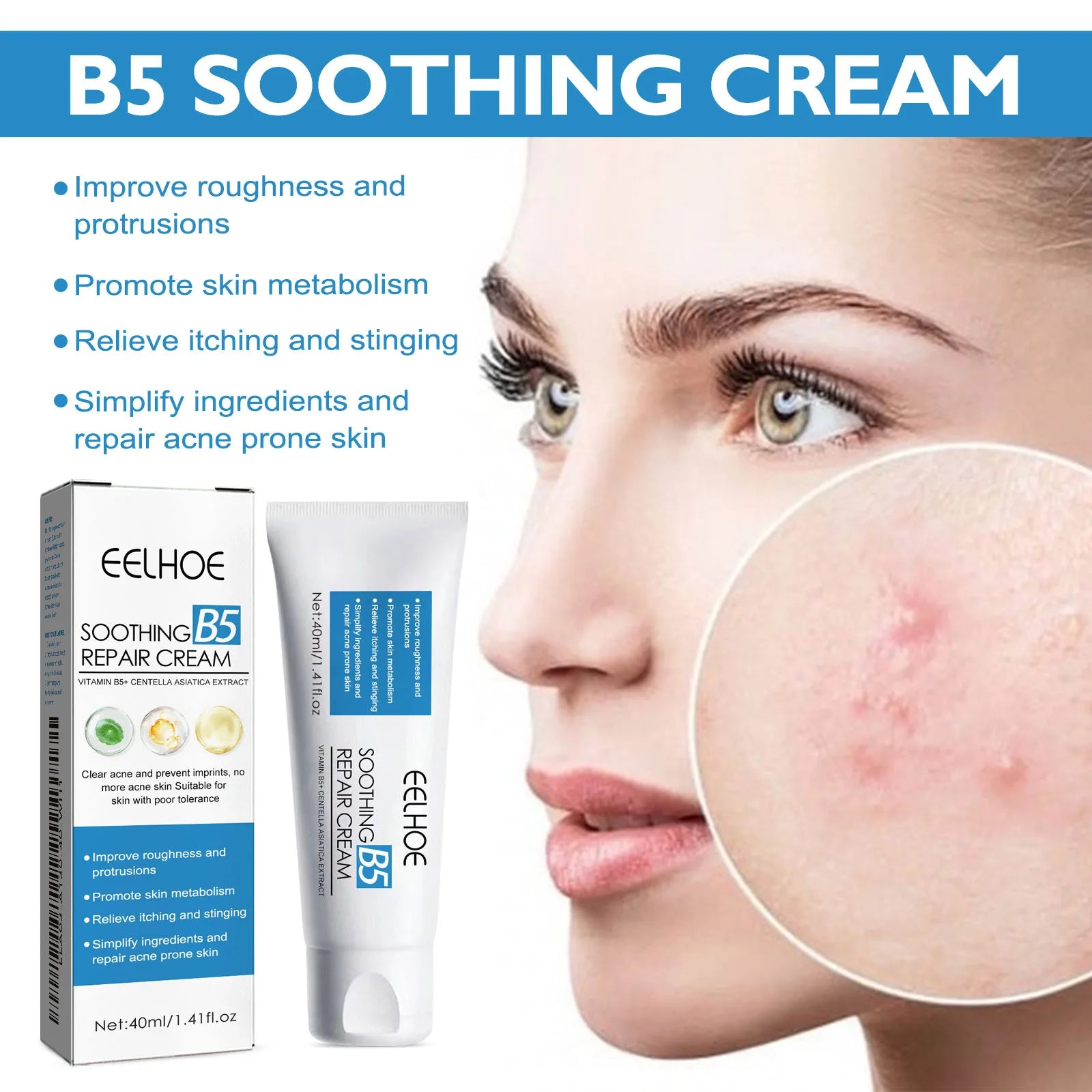 Eelhoe B5 Repair Face Cream – Hydrating Barrier Support Face Repair Cream Oasis Select