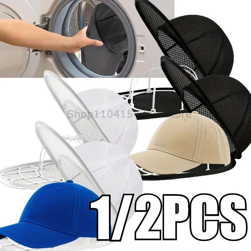 Portable Hat Washing Protection Bag, Anti-Deformation Baseball Cap Cleaning Bag, Washable and Machine Washable - Soft Mesh Stora Oasis Select